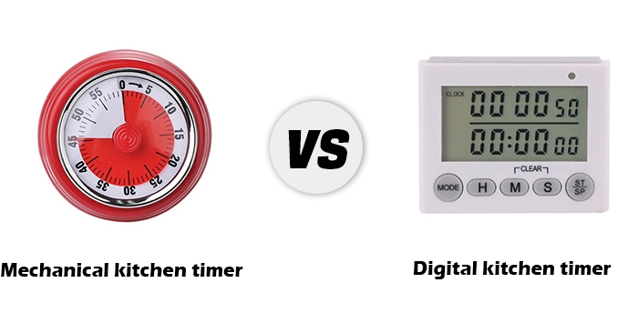 Mechanical and digital kitchen timer