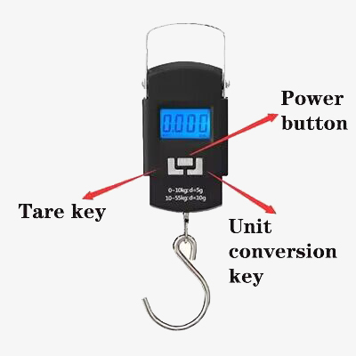 Mini portable crane scale buttom