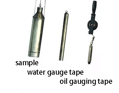 Oil gauging tape working