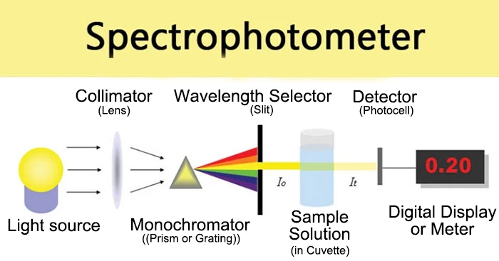 Spectrophotometers working principle