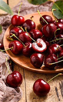 Analog fruit hardness tester for cherry