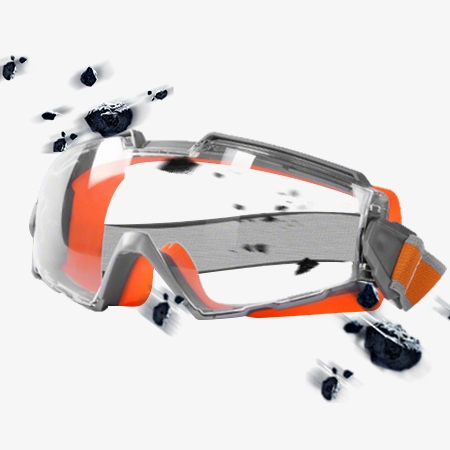 Angle grinder goggles prevent splashes