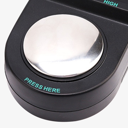 Anti static wrist strap tester with touch plate