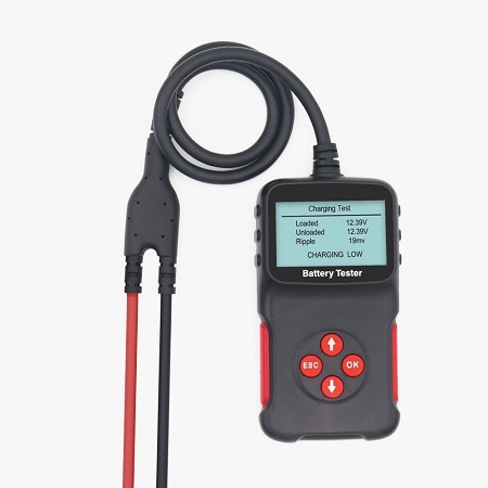Automotive battery tester detail