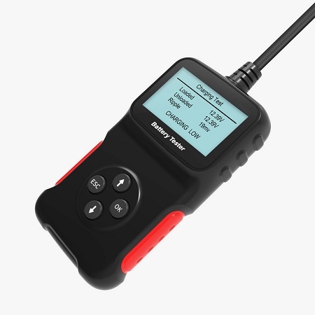 Automotive battery tester screen