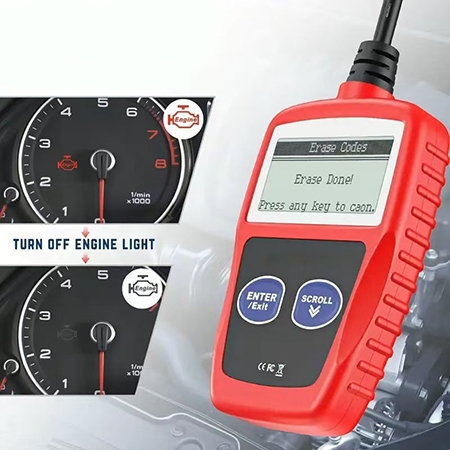Automotive fault coder reader detail