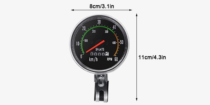Bicycle mechanical odometer dimensions