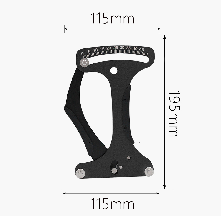 Bicycle wheel tension meter dimension