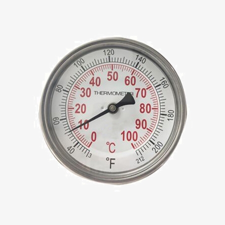 Bimetallic metal dial thermometer
