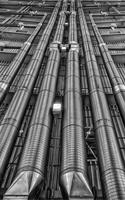Bimetallic thermometer for pipelines