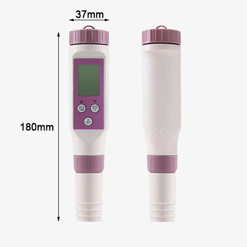Bluetooth 7 in 1 digital water quality tester dimension