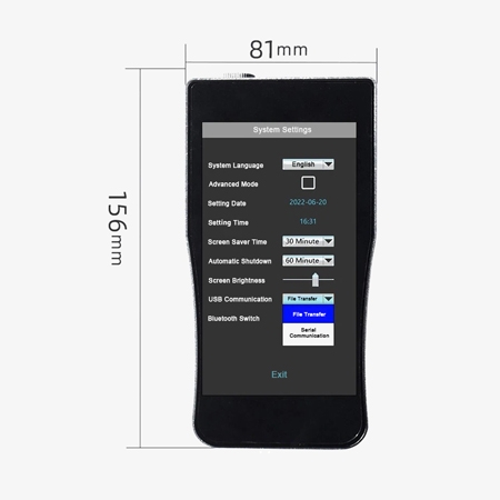Bluetooth lux meter structure diagram