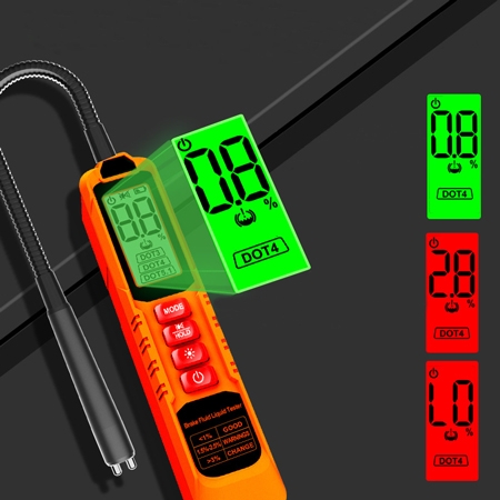 Car brake fluid tester detail
