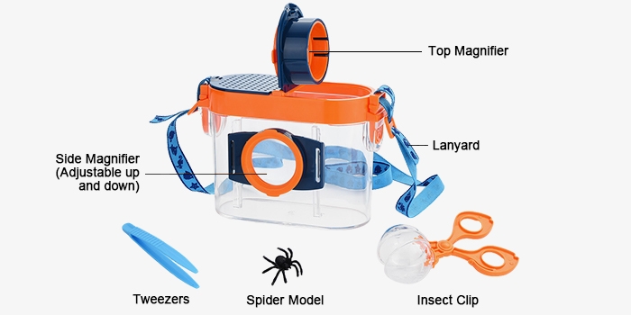 Bug viewer magnifying glass accessories