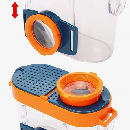 Bug viewer magnifying glass dual lenses