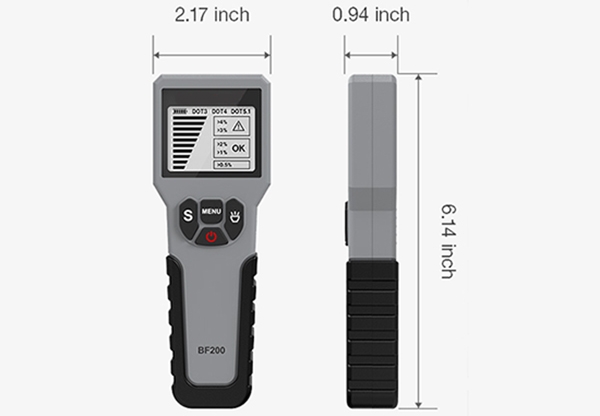 Car brake fluid tester size