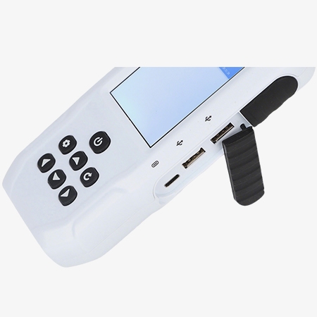 Chlorophyll-a and cyanobacteria water quality tester charging ports