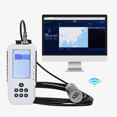 Chlorophyll-a and cyanobacteria water quality tester data storage