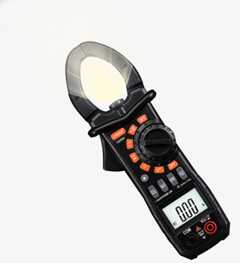 Clamp meter flashlight mode