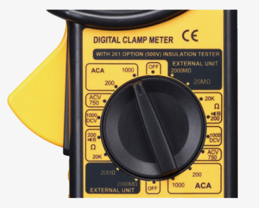Clamp meter knob