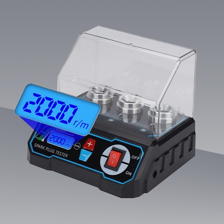 Clear lcd display of automotive spark plug tester