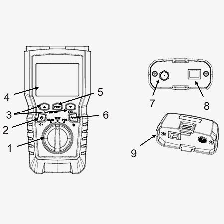 Coax cable tester mainframe structure diagram