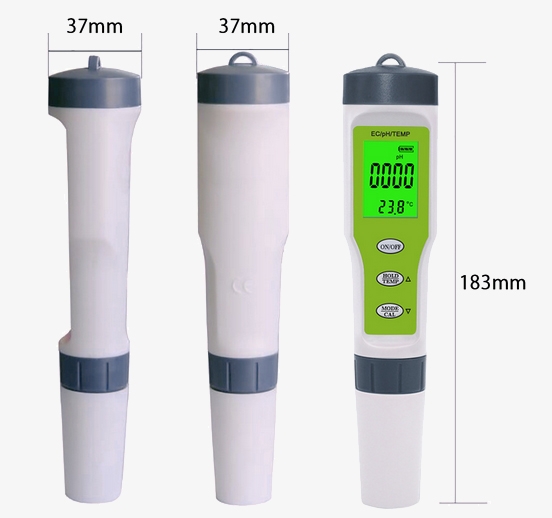 Comprehensive water tester dimension