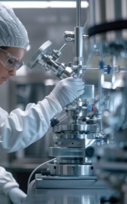 Conductivity meter for chemical production