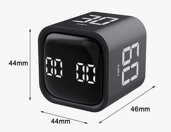 Cube digital kitchen timer dimension