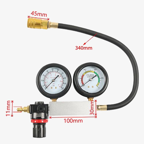 Cylinder leak down tester kit size