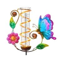 Decorative rain gauge for lawn