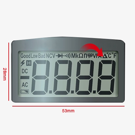 Auto ranging digital multimeter detail