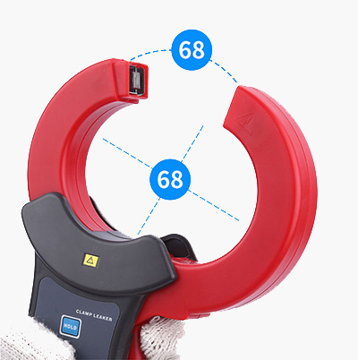 Detail of earth leakage clamp meter