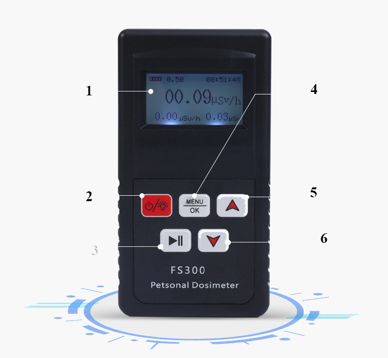 FS2011 Geiger Radiation Counter Nuclear Detector Beta Gamma X-ray