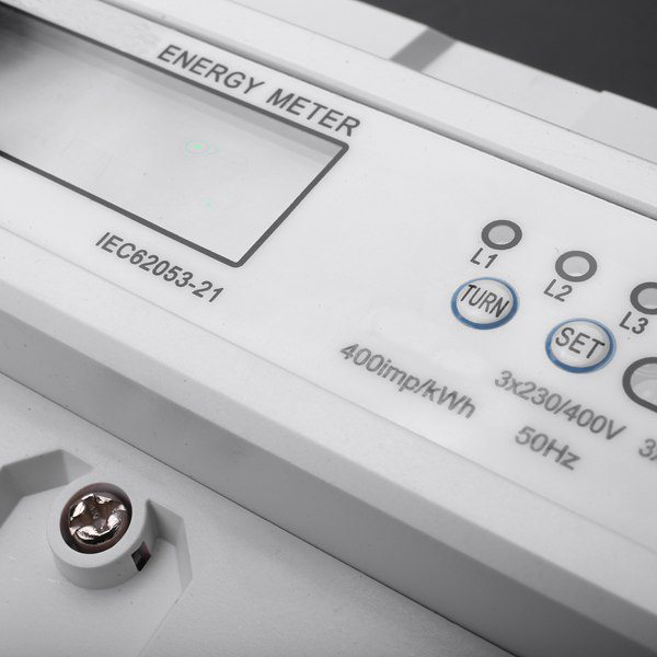 Detail of digital energy meter