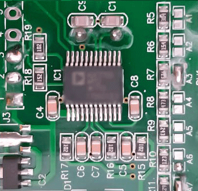 Detail of digital energy meter