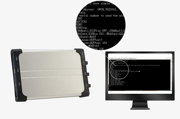 Detail of PC oscilloscope