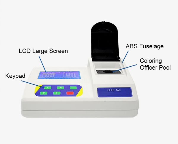 Details of portable water quality tester for heavy metal testing
