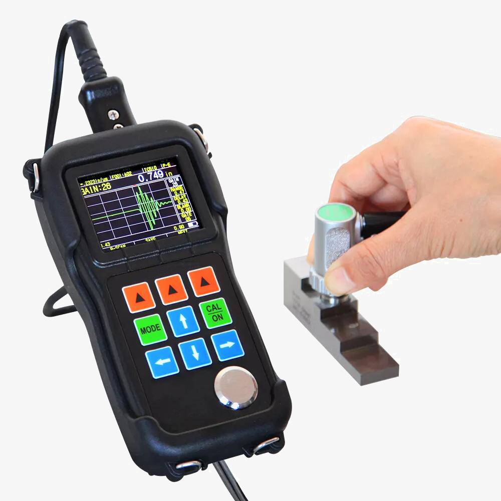 Digital A&B scan ultrasonic thickness tester