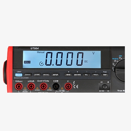 Digital bench multimeter detail