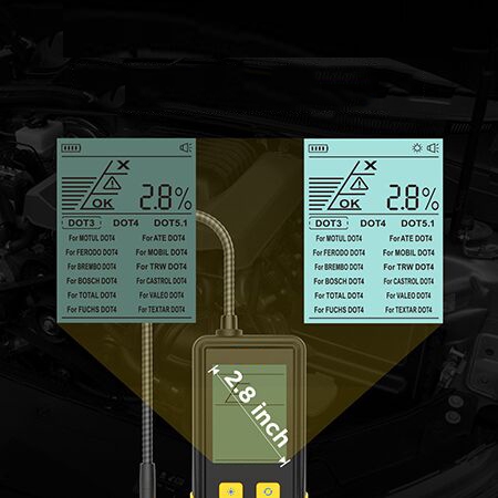 Digital brake fluid tester detail