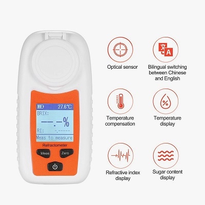 Digital brix refractometer design