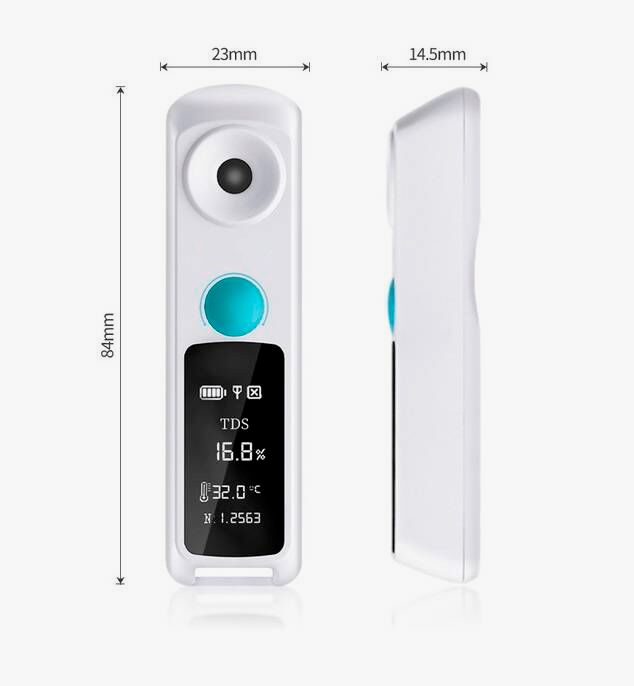 Digital coffee refractometer detail