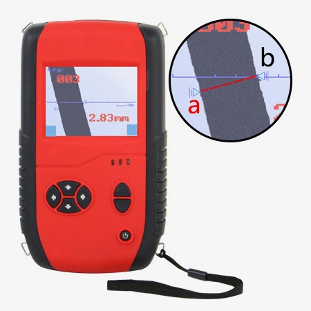 Digital concrete crack width gauge's intelligent measurement
