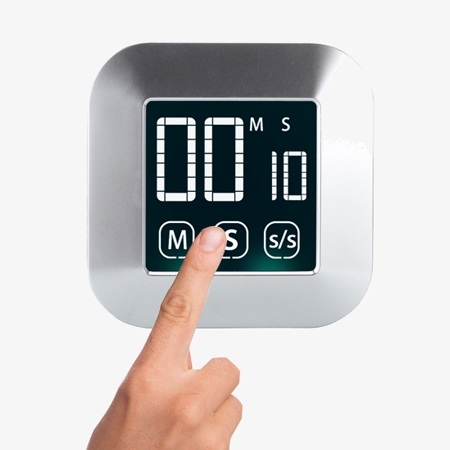 Digital cooking timer with touch screen