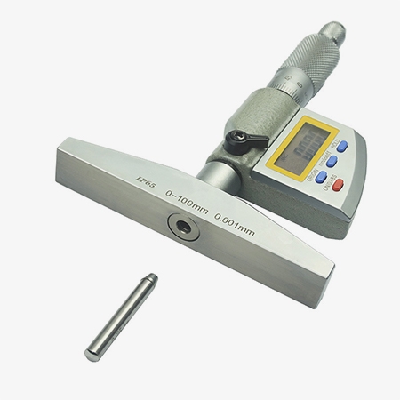 Digital depth micrometer and rod