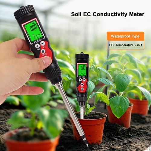 Digital EC tester with clear LCD screen