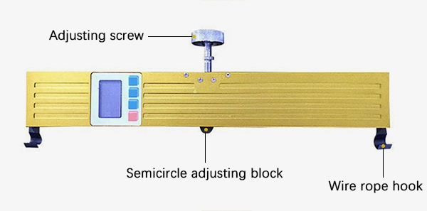 Digital elevator rope tension meter structure