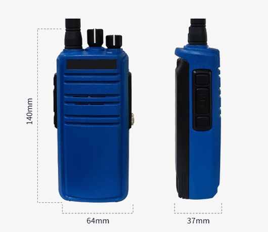 Digital explosion proof two way radio dimension