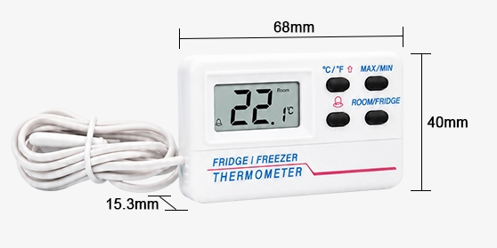 Digital freezer thermometer dimension